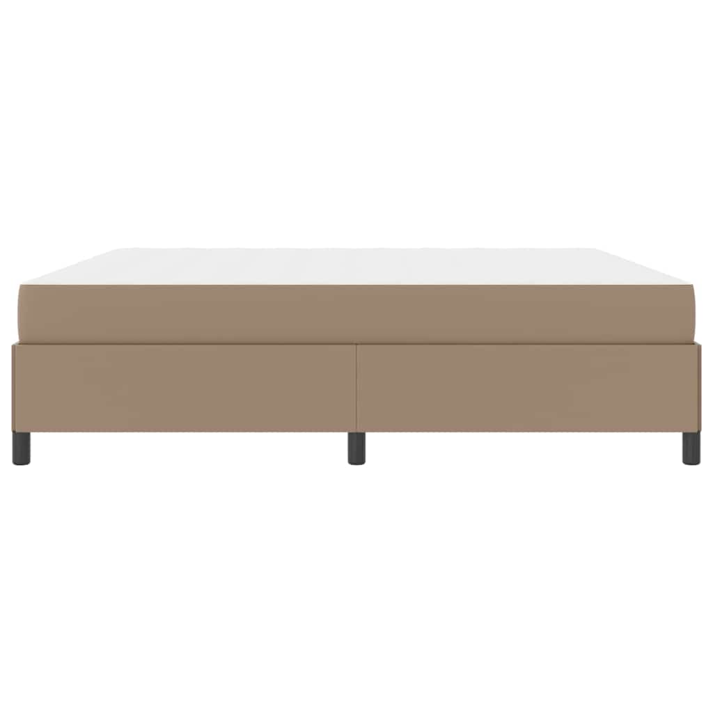 vidaXL Struttura letto con materasso Cappuccino 200 x 200 cm