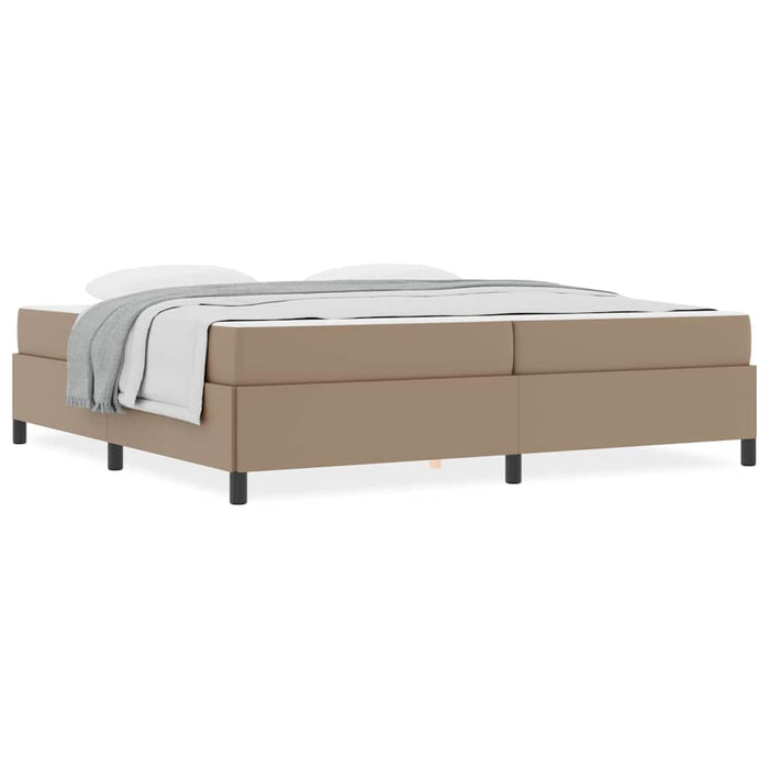 vidaXL Struttura letto con materasso Cappuccino 200 x 200 cm