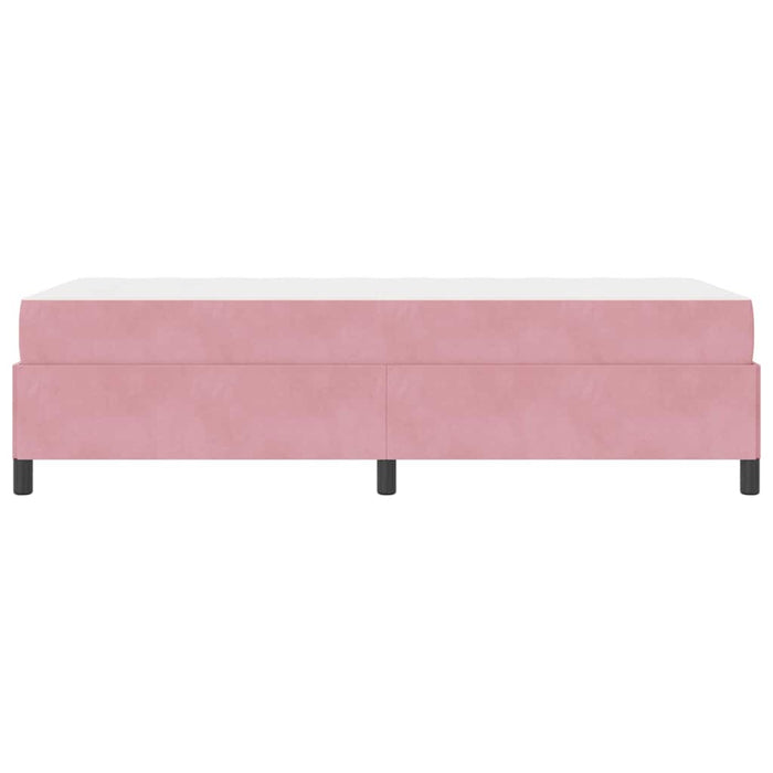 vidaXL Struttura del letto Rosa e bianco 80 x 200 cm Velluto