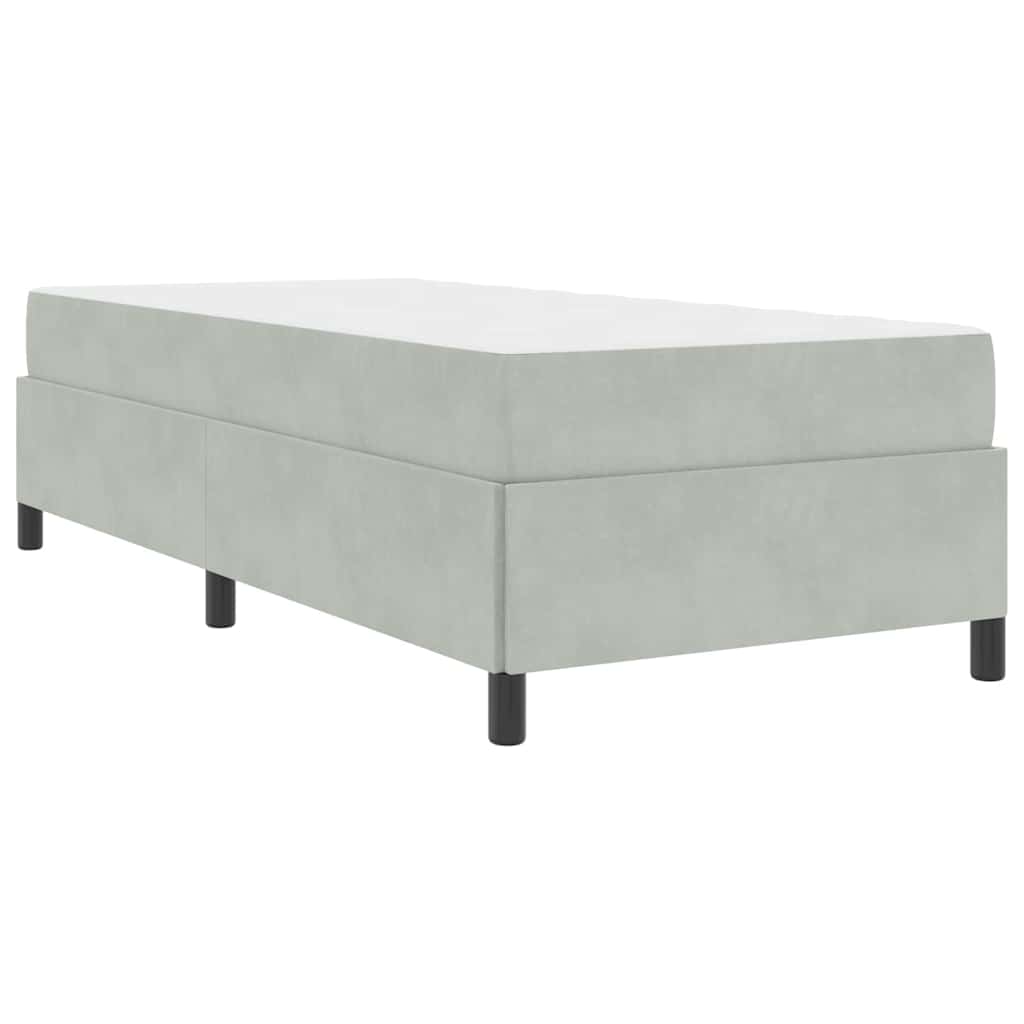 vidaXL Struttura del letto Grigio chiaro, Grigio e Bianco 90 x 190 cm