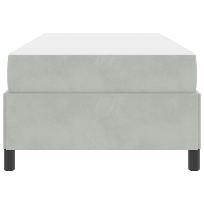 vidaXL Struttura del letto Grigio chiaro, Grigio e Bianco 90 x 190 cm