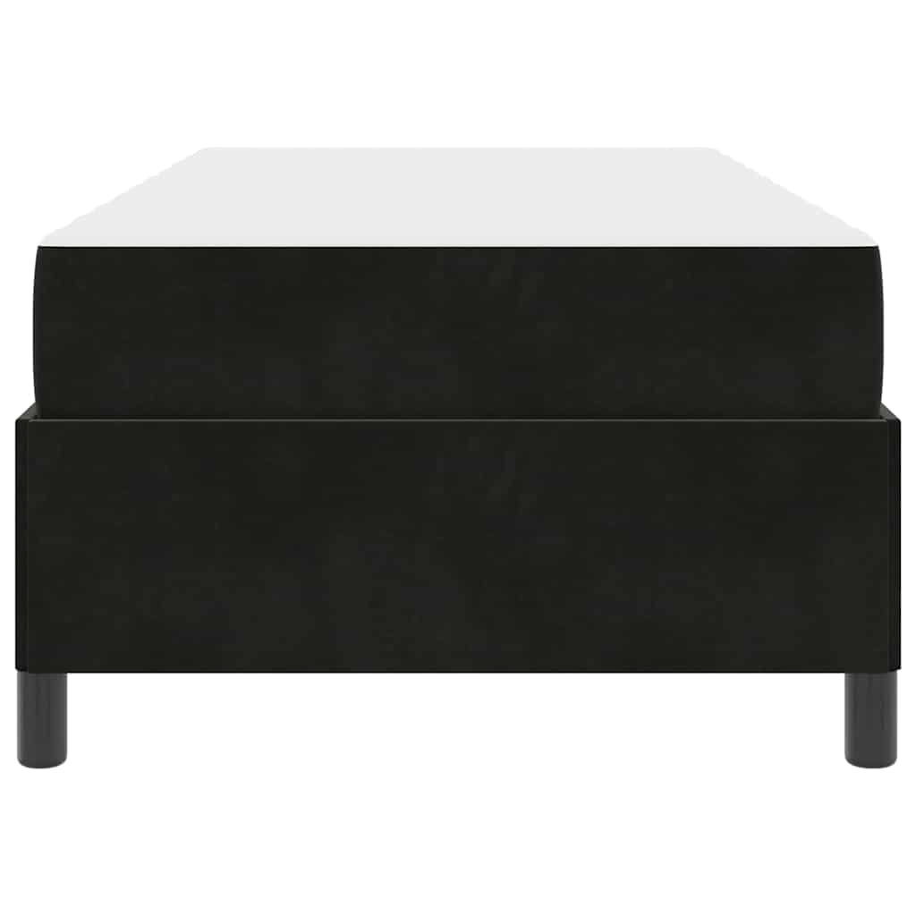 vidaXL Struttura del letto Nero e Bianco e Nero 90 x 190 cm Velluto