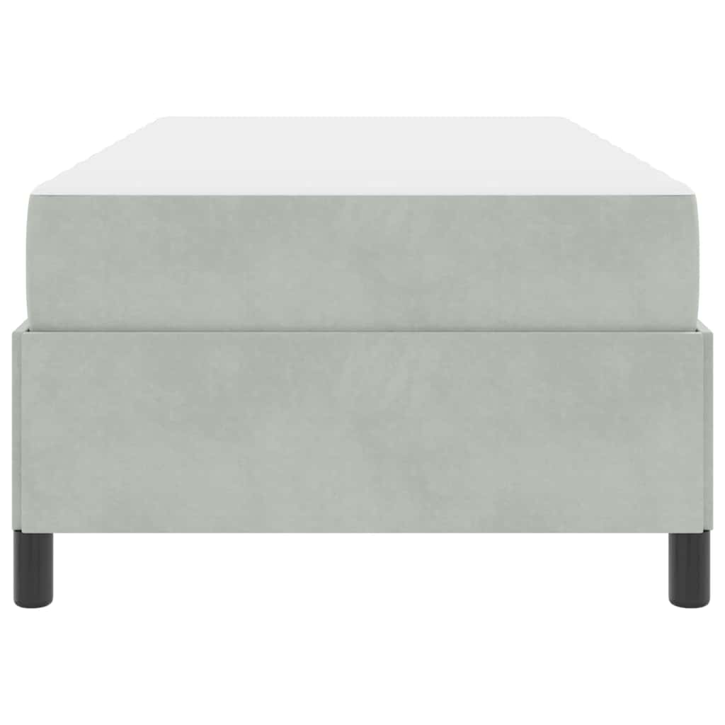 vidaXL Struttura del letto Grigio chiaro, Grigio e Bianco 90 x 200 cm