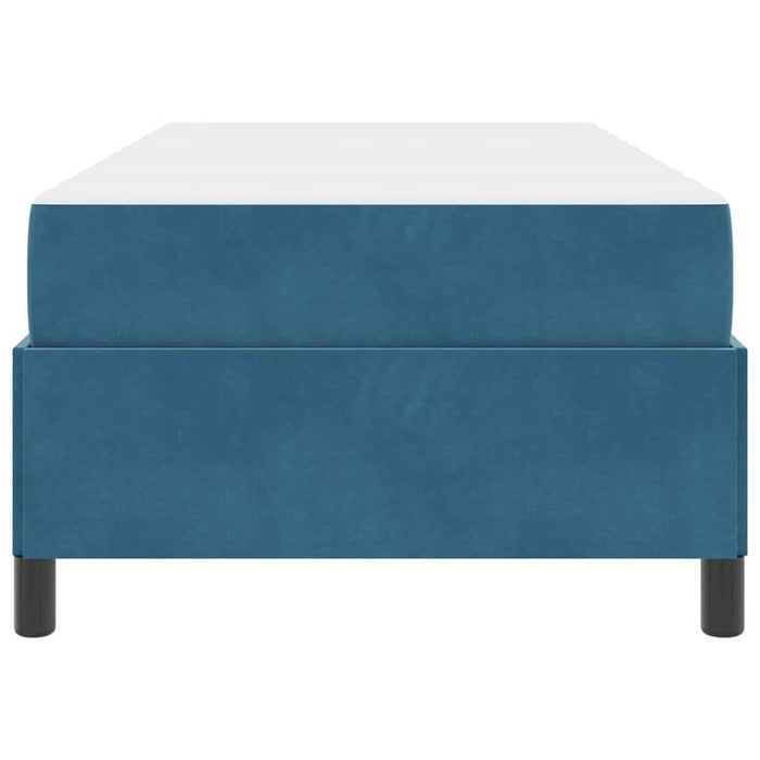 vidaXL Struttura del letto Blu scuro e bianco 90 x 200 cm Velluto