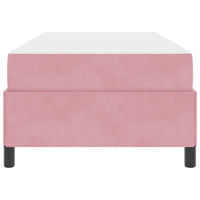 vidaXL Struttura del letto Rosa e bianco 90 x 200 cm Velluto