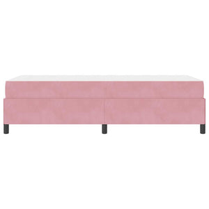 vidaXL Struttura del letto Rosa e bianco 90 x 200 cm Velluto