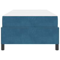 vidaXL Struttura del letto Blu scuro e bianco 100 x 200 cm Velluto