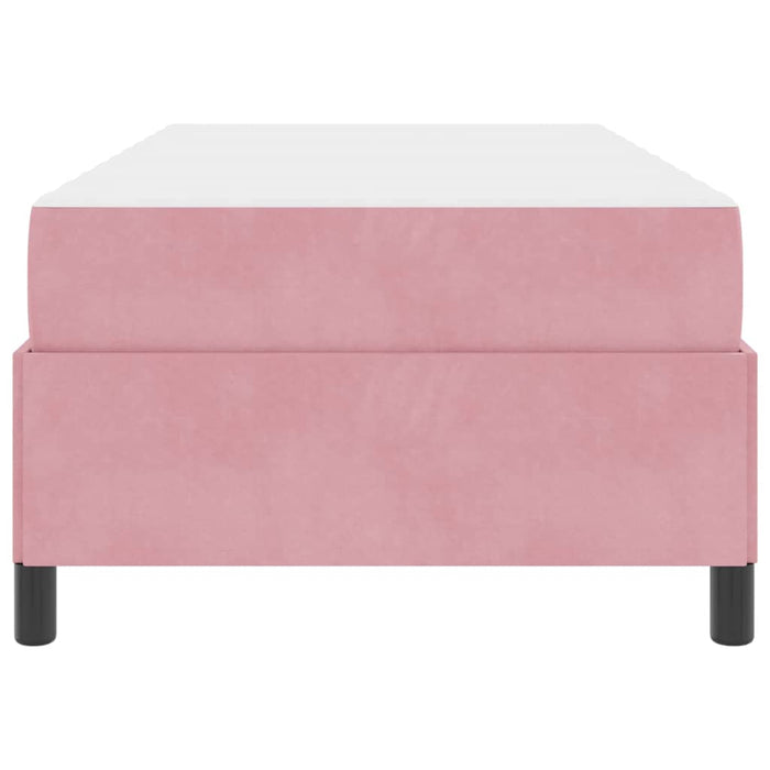 vidaXL Struttura del letto Rosa e bianco 100 x 200 cm Velluto
