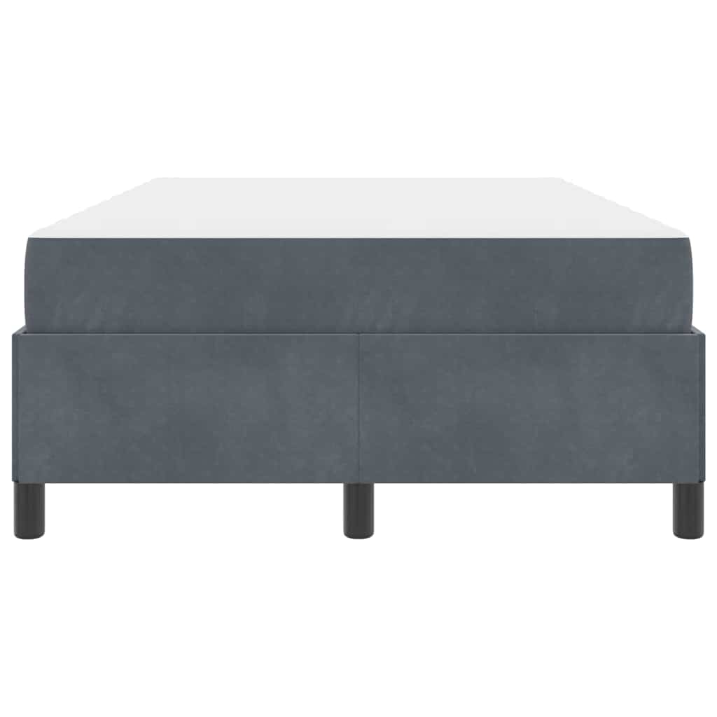 vidaXL Struttura del letto Grigio Scuro e Bianco 120 x 190 cm Velluto