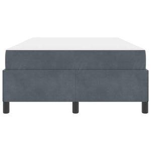 vidaXL Struttura del letto Grigio Scuro e Bianco 120 x 190 cm Velluto