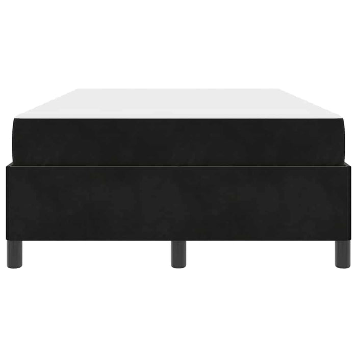 vidaXL Struttura del letto Nero e Bianco 120 x 190 cm Velluto