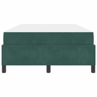 vidaXL Struttura del letto Verde scuro e bianco 120 x 190 cm Velluto