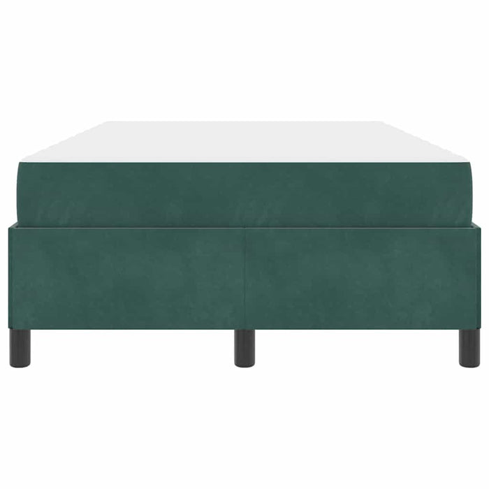 vidaXL Struttura del letto Verde scuro e bianco 120 x 190 cm Velluto