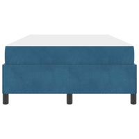 vidaXL Struttura del letto Blu scuro e bianco 120 x 200 cm Velluto