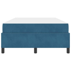 vidaXL Struttura del letto Blu scuro e bianco 120 x 200 cm Velluto