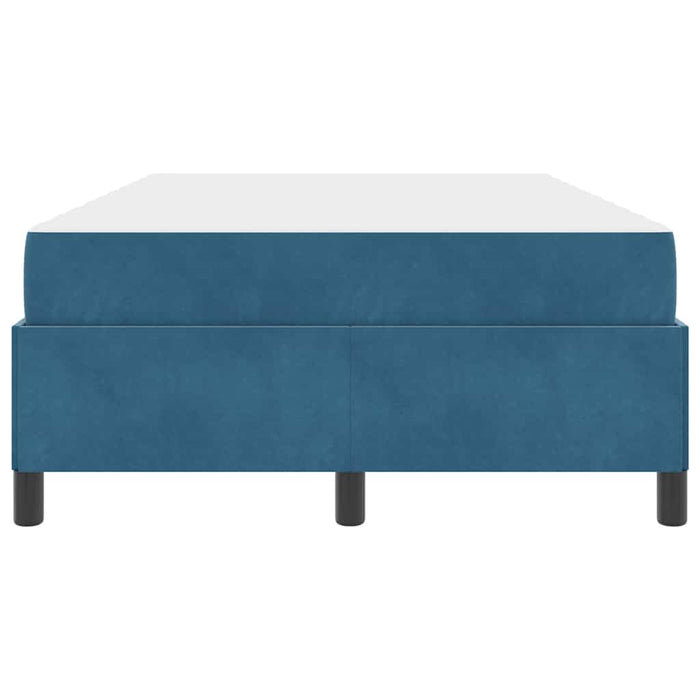 vidaXL Struttura del letto Blu scuro e bianco 120 x 200 cm Velluto