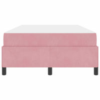 vidaXL Struttura del letto Rosa e bianco 120 x 200 cm Velluto