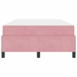 vidaXL Struttura del letto Rosa e bianco 120 x 200 cm Velluto