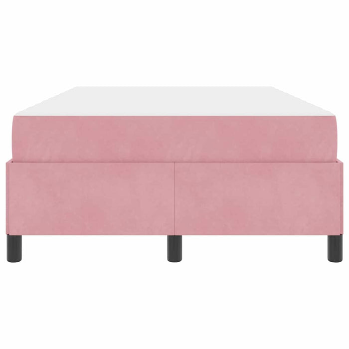 vidaXL Struttura del letto Rosa e bianco 120 x 200 cm Velluto