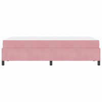 vidaXL Struttura del letto Rosa e bianco 120 x 200 cm Velluto