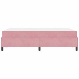 vidaXL Struttura del letto Rosa e bianco 120 x 200 cm Velluto
