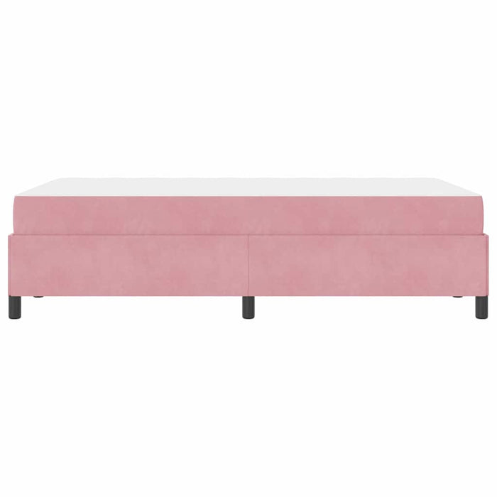 vidaXL Struttura del letto Rosa e bianco 120 x 200 cm Velluto