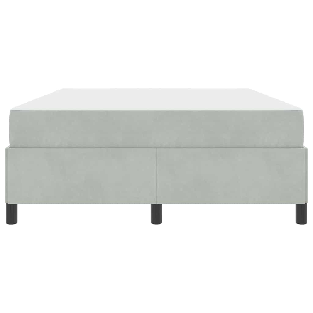 vidaXL Struttura del letto Grigio chiaro e Grigio 140 x 190 cm Velluto