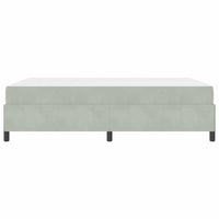 vidaXL Struttura del letto Grigio chiaro e Grigio 140 x 190 cm Velluto