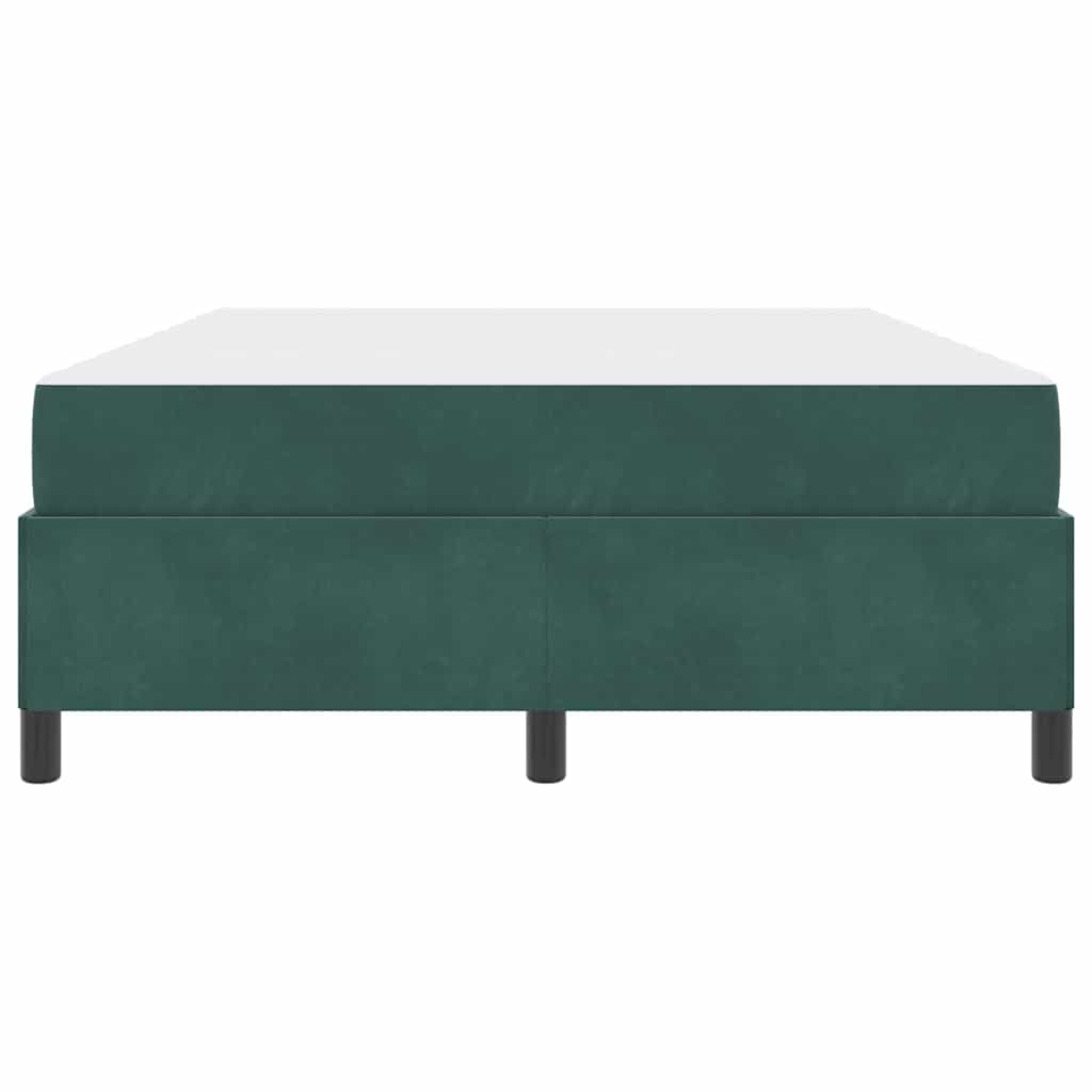 vidaXL Struttura del letto Verde scuro, Bianco e Verde 140 x 190 cm