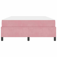 vidaXL Struttura del letto Rosa e bianco 140 x 200 cm Velluto