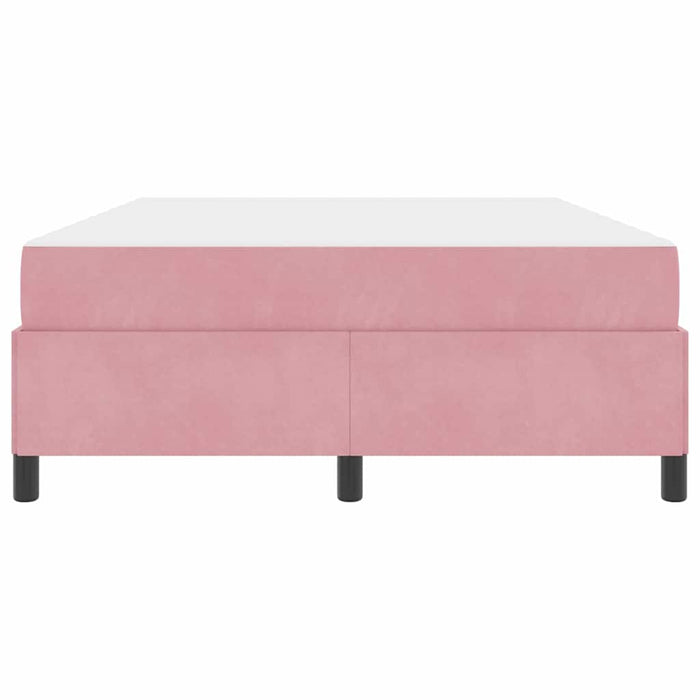 vidaXL Struttura del letto Rosa e bianco 140 x 200 cm Velluto