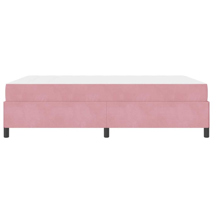 vidaXL Struttura del letto Rosa e bianco 140 x 200 cm Velluto