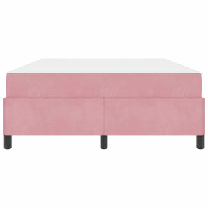 vidaXL Struttura del letto Rosa e bianco 160 x 200 cm Velluto
