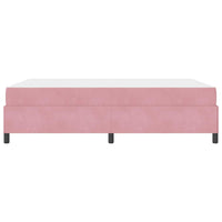 vidaXL Struttura del letto Rosa e bianco 160 x 200 cm Velluto