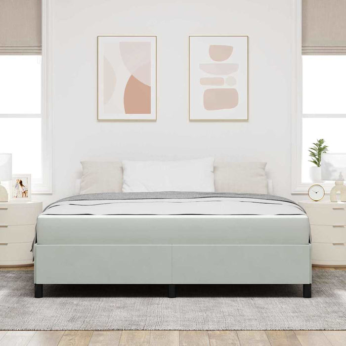 vidaXL Struttura del letto Grigio chiaro, Grigio e Bianco 180 x 200 cm