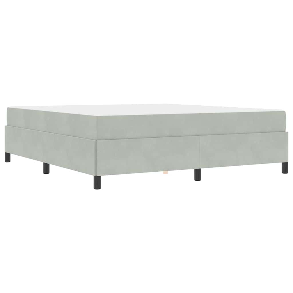 vidaXL Struttura del letto Grigio chiaro, Grigio e Bianco 180 x 200 cm