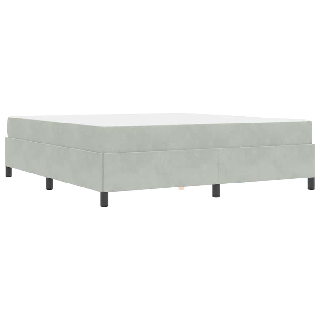vidaXL Struttura del letto Grigio chiaro, Grigio e Bianco 180 x 200 cm