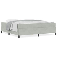 vidaXL Struttura del letto Grigio chiaro, Grigio e Bianco 180 x 200 cm