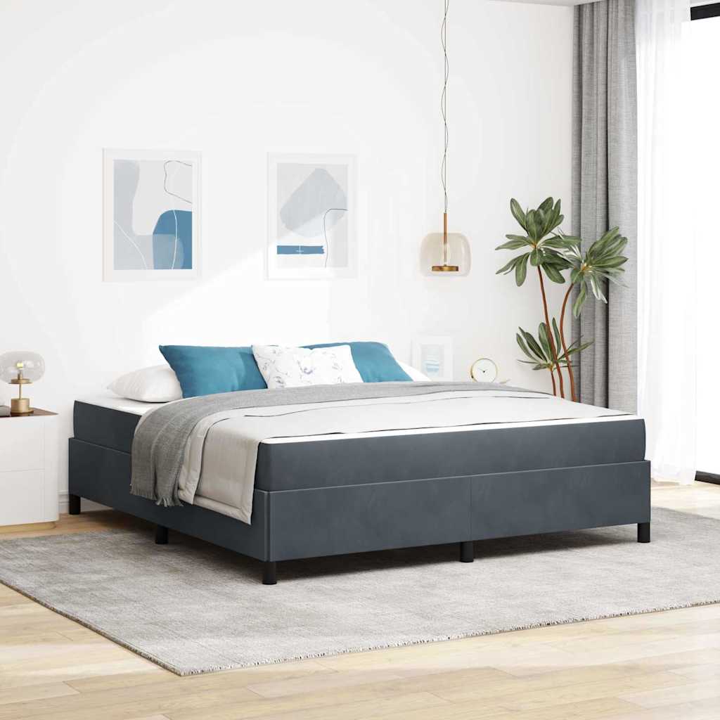 vidaXL Struttura del letto Grigio scuro, Grigio e Bianco 180 x 200 cm