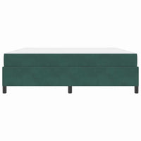 vidaXL Struttura del letto Verde scuro e bianco 180 x 200 cm Velluto