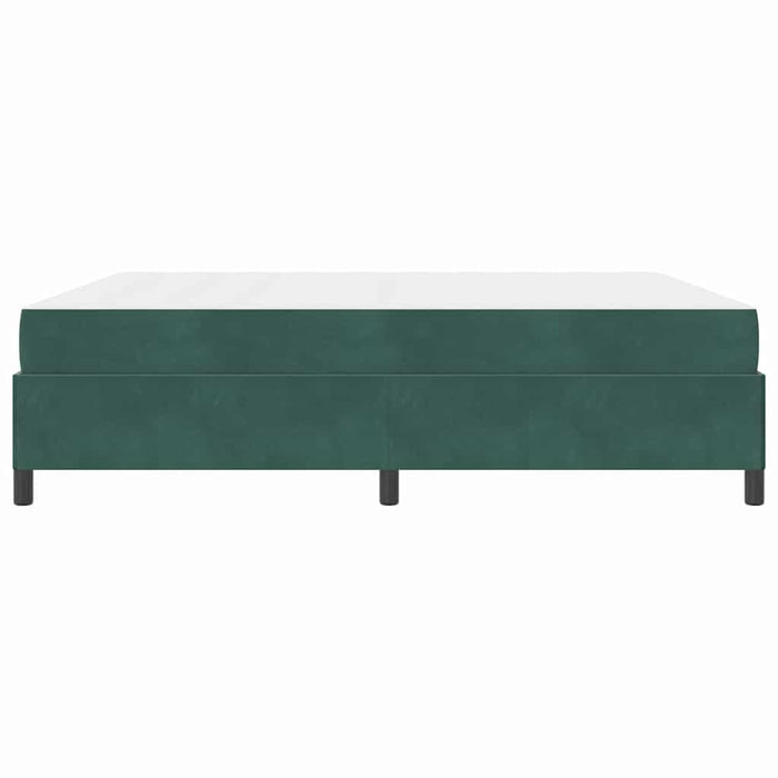 vidaXL Struttura del letto Verde scuro e bianco 180 x 200 cm Velluto