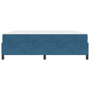vidaXL Struttura del letto Blu scuro e bianco 180 x 200 cm Velluto