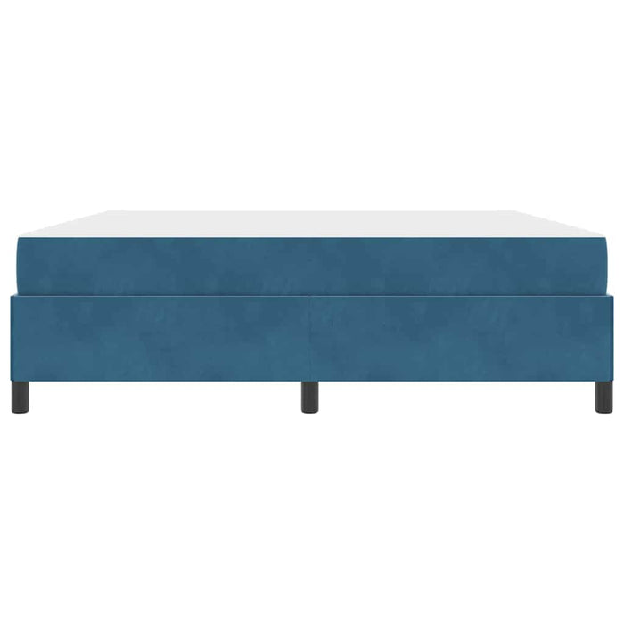 vidaXL Struttura del letto Blu scuro e bianco 180 x 200 cm Velluto