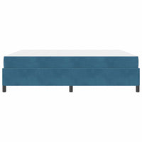 vidaXL Struttura del letto Blu scuro e bianco 180 x 200 cm Velluto