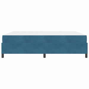 vidaXL Struttura del letto Blu scuro e bianco 180 x 200 cm Velluto