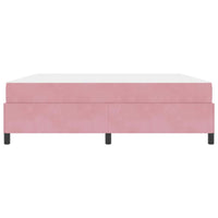 vidaXL Struttura del letto Rosa e bianco 180 x 200 cm Velluto