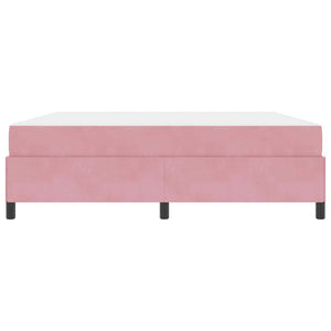 vidaXL Struttura del letto Rosa e bianco 180 x 200 cm Velluto