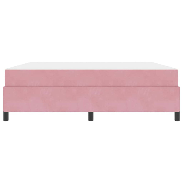 vidaXL Struttura del letto Rosa e bianco 180 x 200 cm Velluto