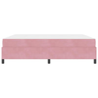 vidaXL Struttura del letto Rosa e bianco 180 x 200 cm Velluto