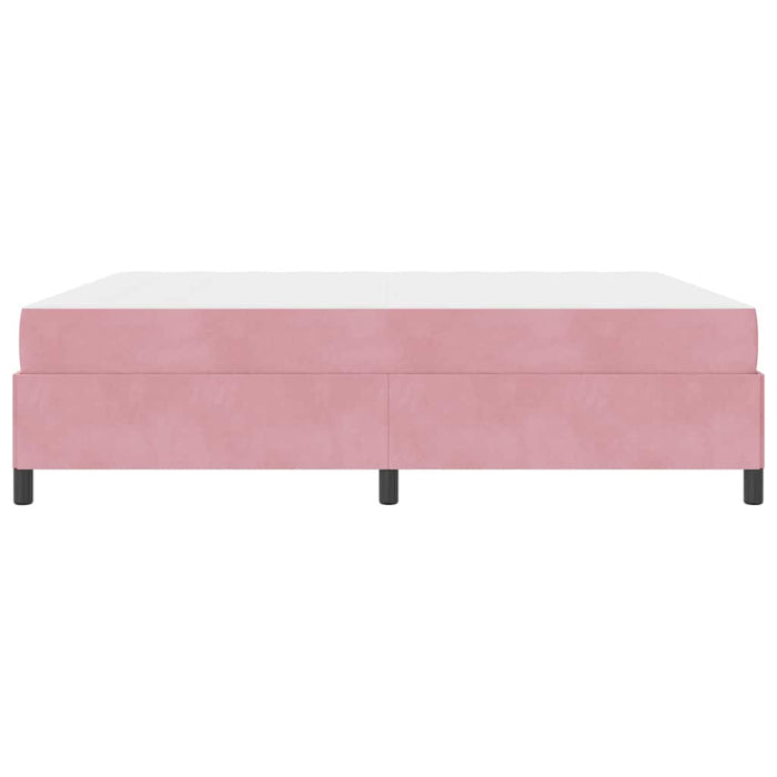 vidaXL Struttura del letto Rosa e bianco 180 x 200 cm Velluto